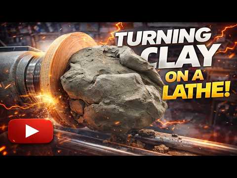 “This Should NOT Work… Turning Clay on a Lathe”