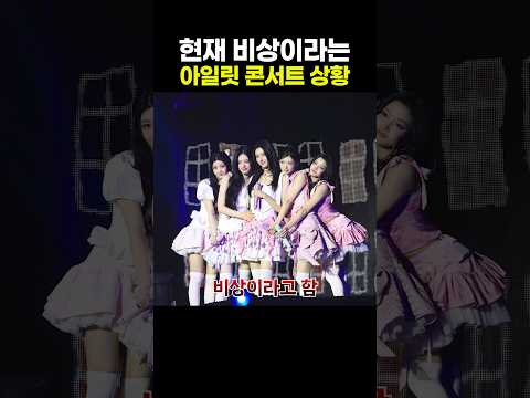 현재 <strong>비상이라는</strong> 아일릿 콘서트 상황
