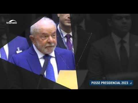 Veja os principais pontos do primeiro discurso de Lula após a posse Veja os principais pontos do primeiro discurso de Lula após a posse