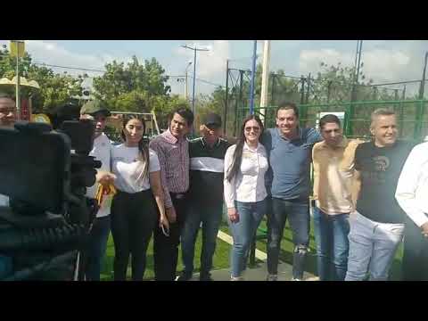 El alcalde Carlos Juluo Socha inaugura el Sacudete de la Urbanización la Pradera.