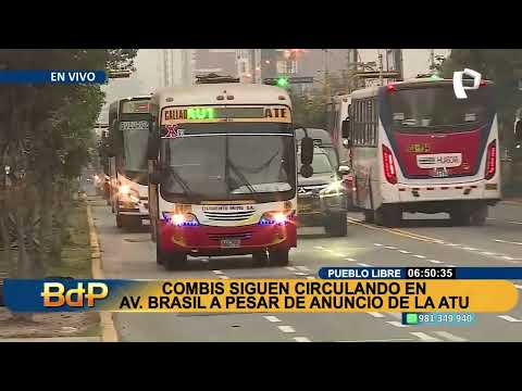 Av. Brasil: algunas combis siguen su antigua ruta pese a las medidas anunciadas por la ATU