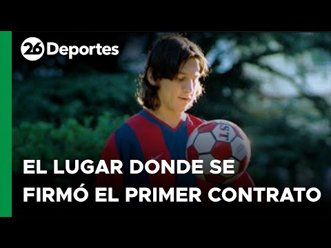 ESPAÑA - EN VIVO | Canal 26 en la confitería donde se firmó el primer contrato de Messi