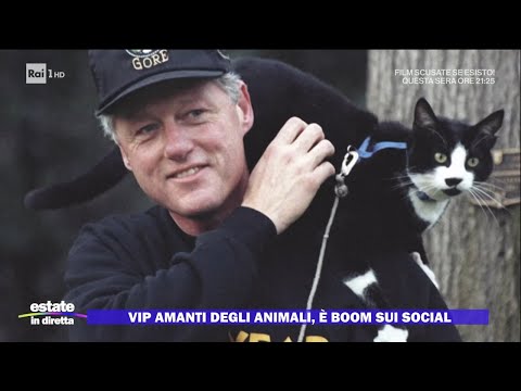 Vip amanti degli animali, è boom sui social - Estate in diretta - 30/08/2023