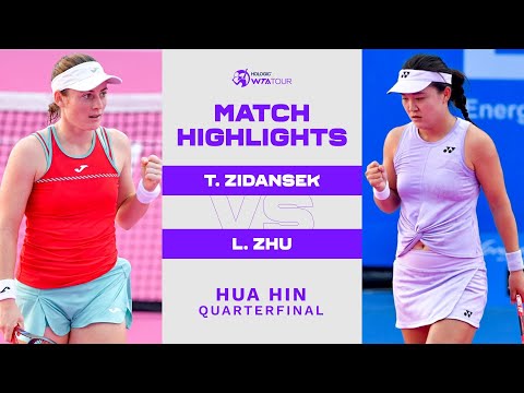 Tamara Zidansek vs. Lin Zhu | 2023 Hua Hin Quarterfinal | WTA Match Highlights