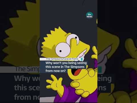 Why won't you being seeing this scene in The Simpsons from now on?#thesimpsons #cartoon