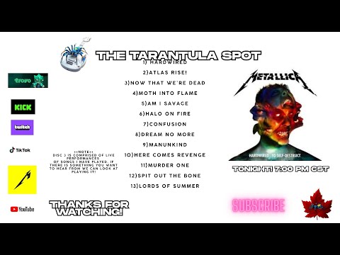 Live! Hardwired To Self Destruct! Full Album! Tonight 7:00 PM CST