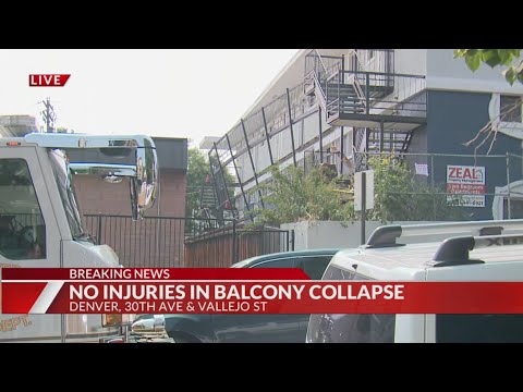 Balcony, stairway collapse at Denver apartment building