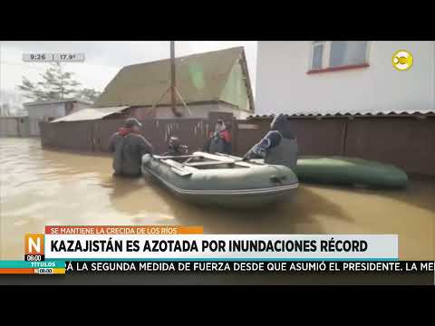 Kazajistán es azotada por inundaciones récord, se mantiene la crecida de los ríos ?N8:00? 12-04-24