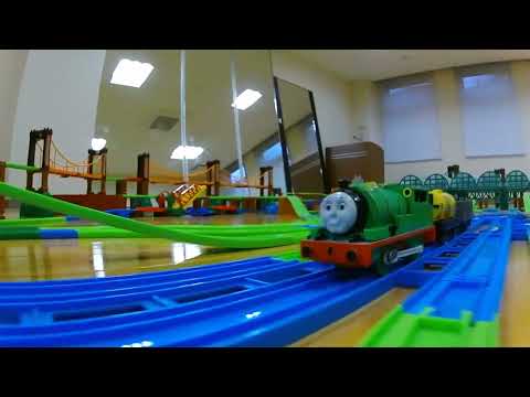 【きかんしゃトーマス】どきどきマウンテン山脈レイアウトのプラレール前面展望