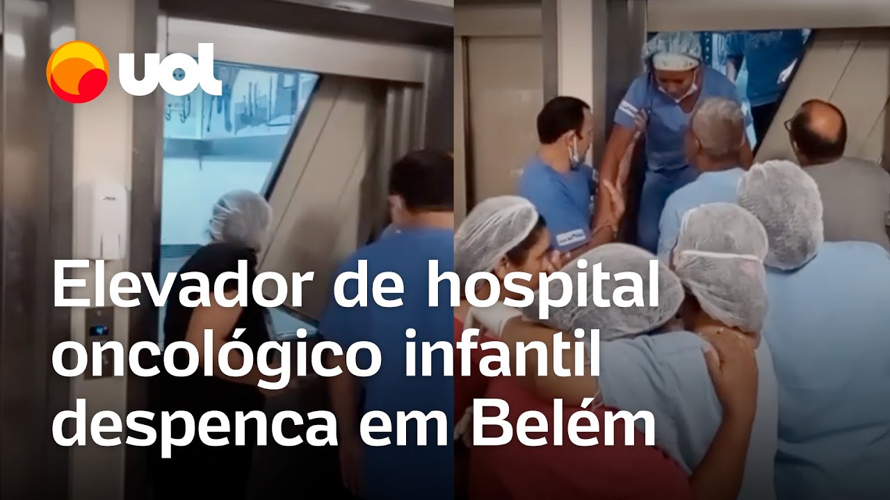 Elevador de hospital oncológico despenca com técnicos de enfermagem e deixa feridos em Belém