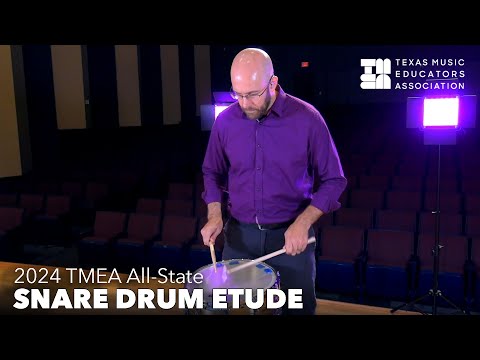 Brad Meyer: TMEA All State Percussion Etude (Snare Drum)