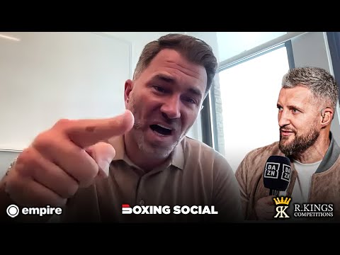 “I WOULD F**KING LOVE IT IF…” EDDIE HEARN FUMES AT CARL FROCH OVER ANTHONY JOSHUA COMMENTS