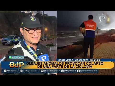 Colapso de ciclovía de la Costa Verde en Miraflores: “no se puede caminar”