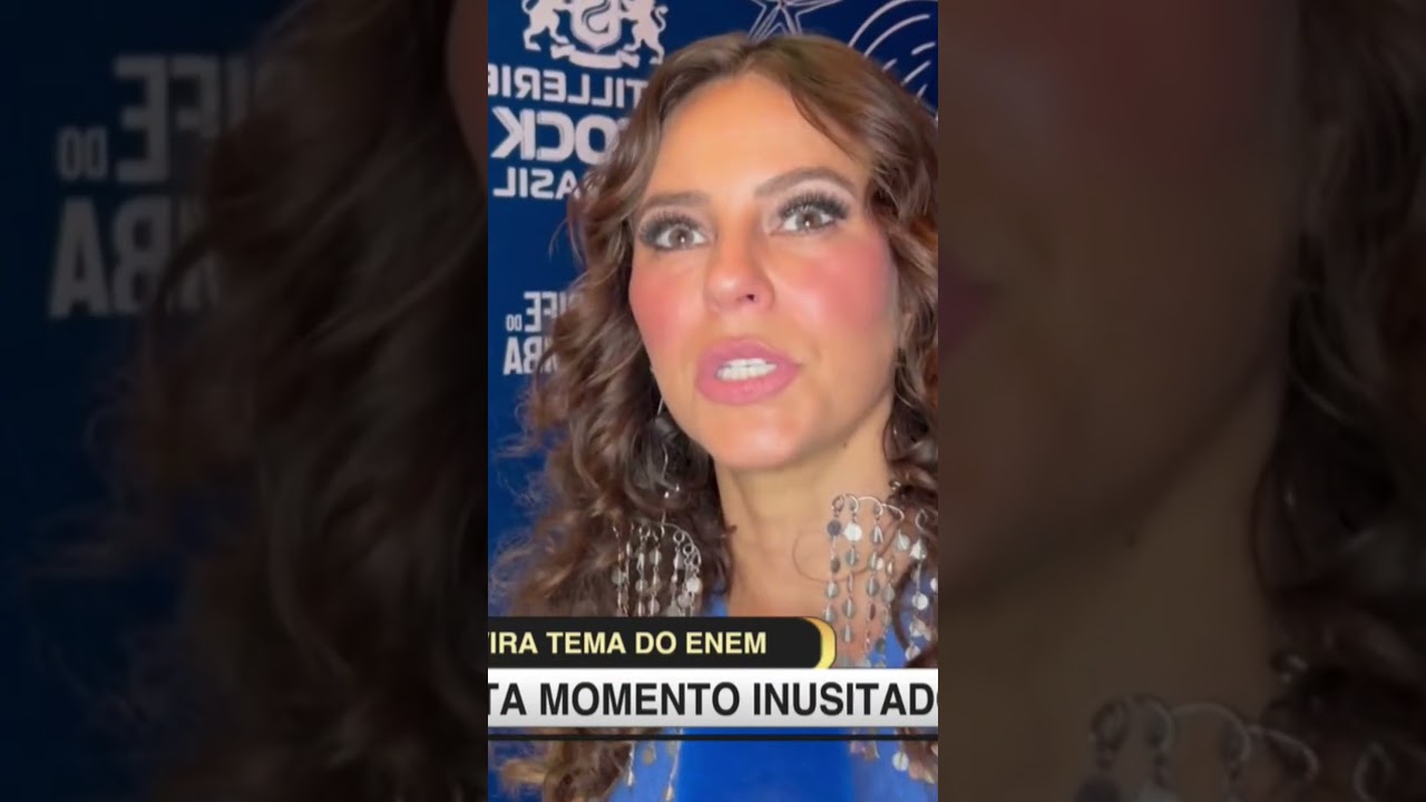 Paolla Oliveira comenta questão do ENEM com seu nome Fiquei feliz