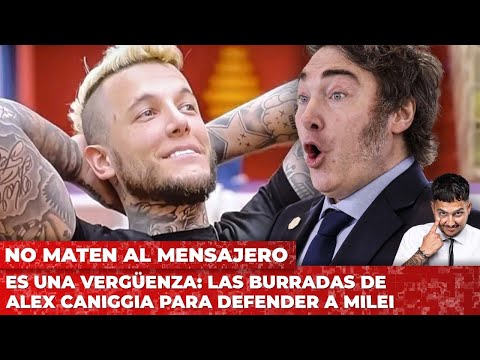 Es una vergüenza: las burradas de Alex Caniggia para defender a Milei