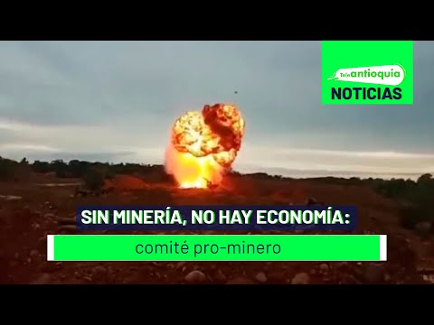 Sin minería, no hay economía: comité pro-minero - Teleantioquia Noticias