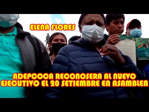 ELENA FLORES 20 DE SETIEMBRE POSESIONA AL GANADOR DE LAS ELECCIONES DE ADEPCOCA EN LA PAZ...