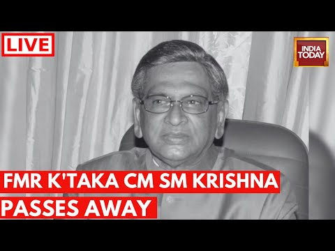 LIVE | SM Krishna, Former Union Minister And Karnataka Chief Minister, Dies At 92 | India Today LIVE