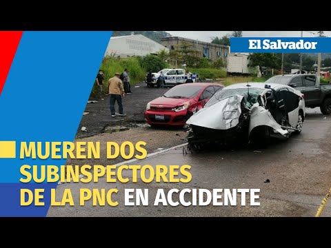 Mueren dos subinspectores de la PNC en accidente en carretera a Comalapa