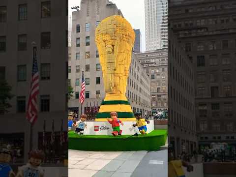 Biggest FIFA World Cup LEGO Trophy