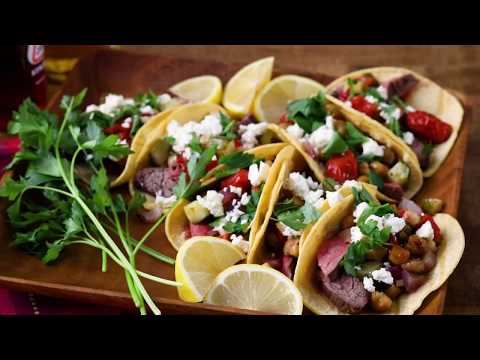Beef Recipes - How to Make Flank Steak and Veggie Tacos