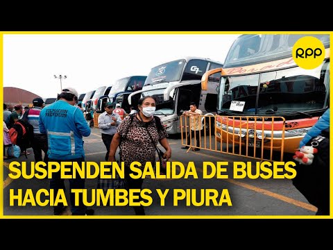 Paro regional: Suspenden salida de buses interprovinciales hacia Tumbes y Piura