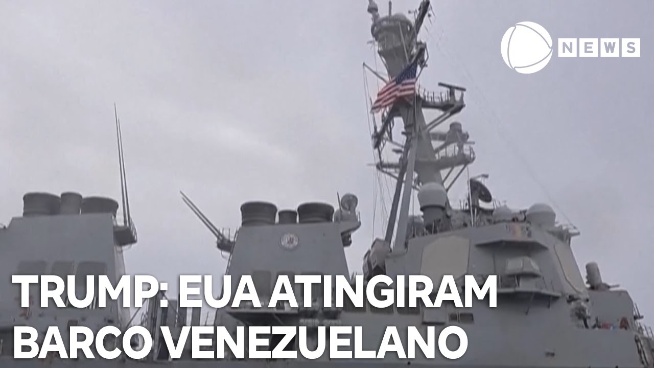 Trump diz que militares dos EUA atingiram barco venezuelano