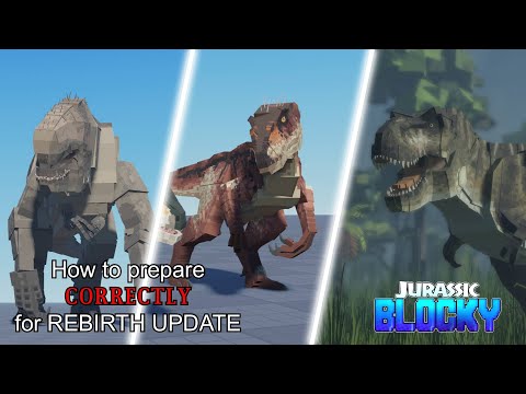 How to PREPARE Correctly for REBIRTH UPDATE | Jurassic Blocky Roblox