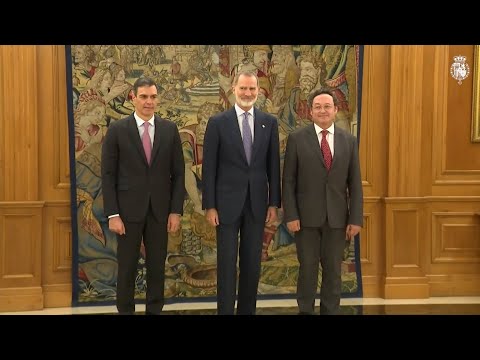 El Rey Felipe VI y Pedro Sánchez asisten a la jura del fiscal General del Estado