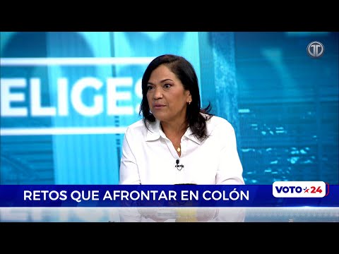 Elvia Chan, candidata a alcalde de Colón, explica su propuesta para generación de empleos