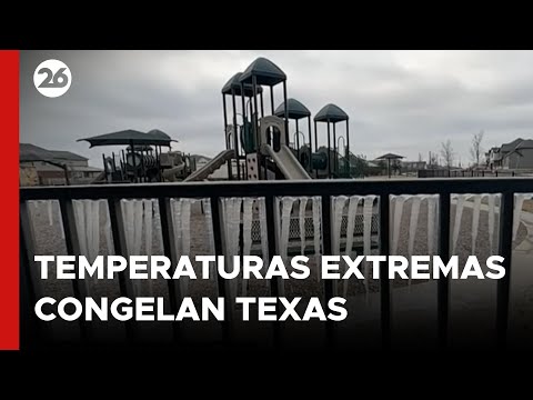 Temperaturas extremas congelan Texas