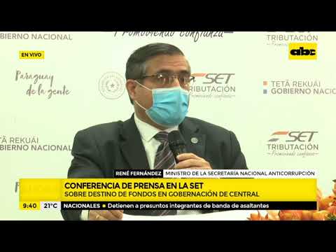 SET presenta denuncia a la Fiscaía por facturas falsas del gobernador de Central, Hugo Javier
