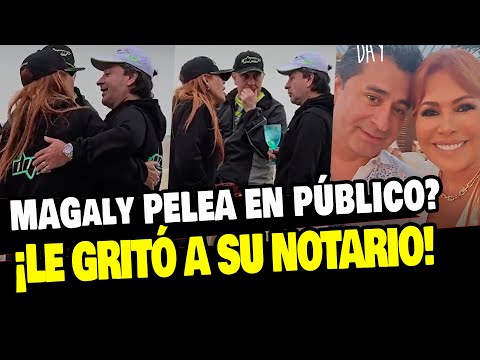 MAGALY MEDINA DISCUTE CON SU ESPOSO ALFREDO ZAMBRANO EN PÚBLICO Y ASÍ REACCIONÓ