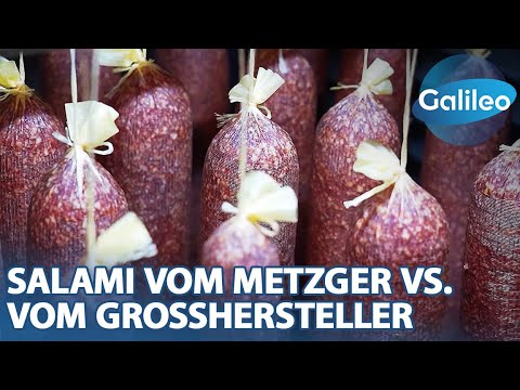 160 Tonnen Wurst pro Woche! Salami: Großhersteller vs. Metzgerbetrieb