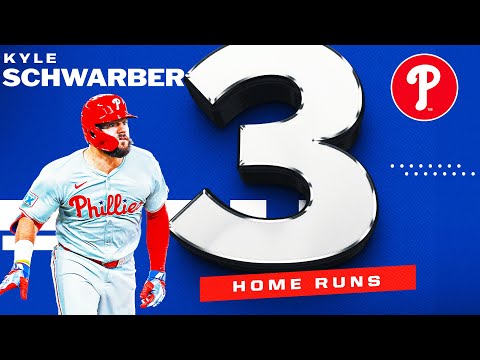 Kyle Schwarber becomes FIRST Phillies slugger to hit MULTIPLE 3 HOMER GAMES in ONE SEASON!