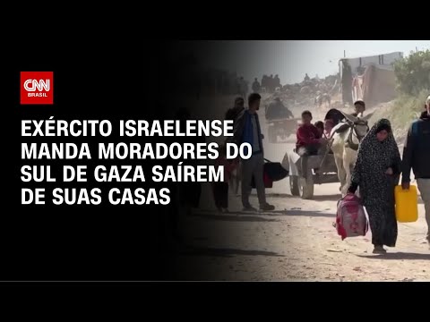 ​Israel manda moradores do sul de Gaza saírem de suas casas em meio a ataques | LIVE CNN