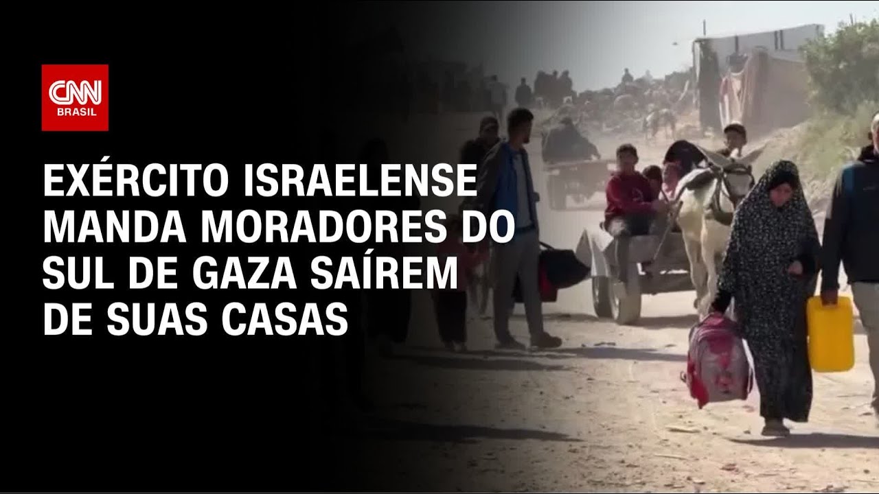 Israel manda moradores do sul de Gaza saírem de suas casas em meio a ataques | LIVE CNN