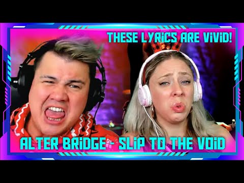 Millennials React to Slip to the void by Alter Bridge Lyrics | THE WOLF HUNTERZ Jon and Dolly