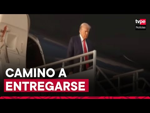 Donald Trump aterriza en Georgia para entregarse a la justicia