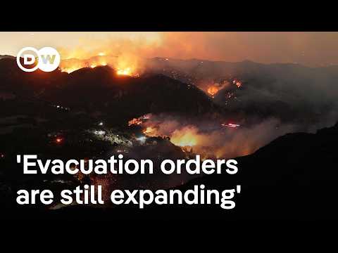 LA wildfire update: Fires remain out of control as death toll slowly rises | DW News