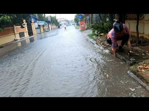 Drain Flood Rain On Street