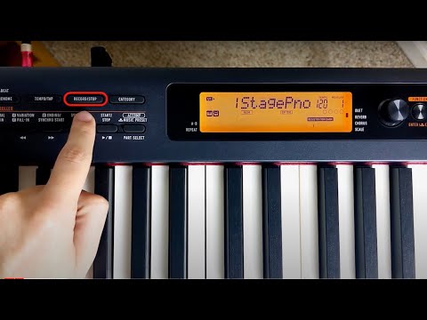 Casio CDP S350: How to Use the  6-Track MIDI Recorder