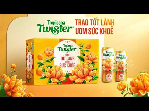NƯỚC CAM ÉP TWISTER - PHIÊN BẢN TẾT - TRAO TỐT LÀNH, ƯƠM SỨC KHỎE