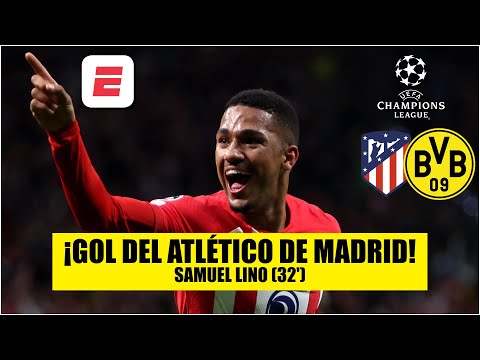 GOL DEL ATLÉTICO DE MADRID. Samuel Lino estira a 2-0 la ventaja sobre el Dortmund | Champions League
