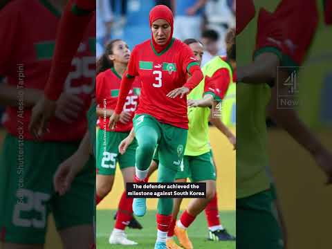First ever hijab worn in senior World Cup match