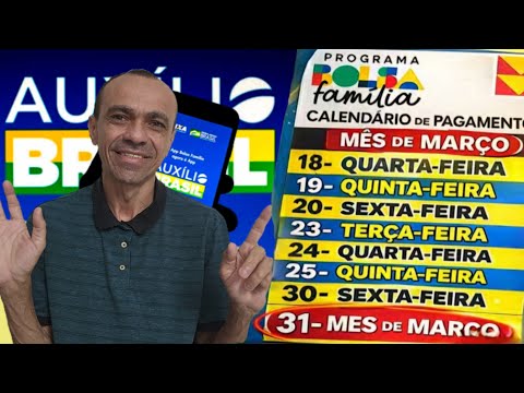 SAIU O CALENDÁRIO DO BOLSA FAMÍLIA MARÇO 2026