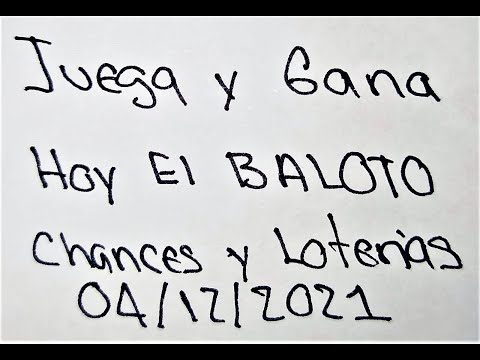 ?? BALOTO HOY 04/12/2021 Cómo GANAR Chances y Loterías BOYACÁ #ChanceLoteriaColombia Último Sorteó ?