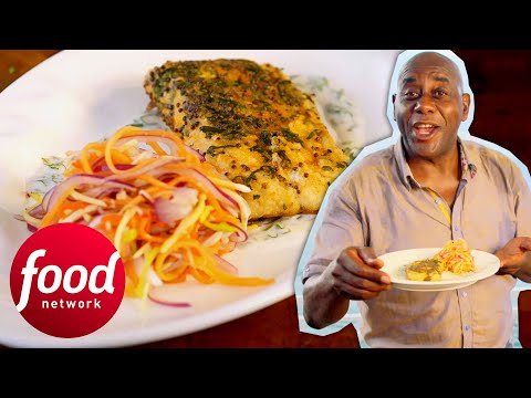Ainsley Cooks A Tasty Mustard Fish With Mango Chilli Chow | Ainsley's Caribbean Kitchen