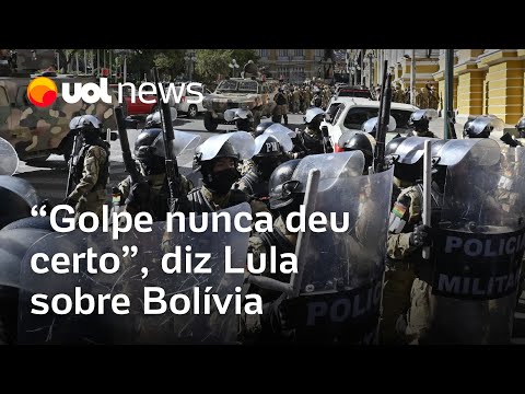 Lula sobre Bolívia: 'Golpe nunca deu certo'; presidente pede mais informações sobre situação no país