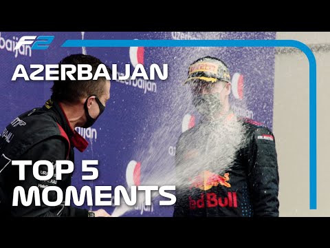 Top 5 Formula 2 Moments | 2021 Azerbaijan Grand Prix
